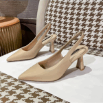 Korean Sandals With Heels For Women Elegant 2 Inches Work Temperament Wedding Office High Heels - jahvio