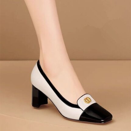 Korean Shoes For Women With Heels Formal Elegant Classy Block Heels 2 Inch Size 35-41 - jahvio