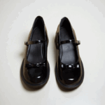 Korean school shoes for women with heels black 2inch Mary Jane Shoes Premium Soft Leather - view 10 | JAHVIO