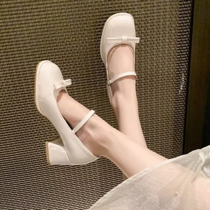Red Mary Jane Heels for Women - view 2