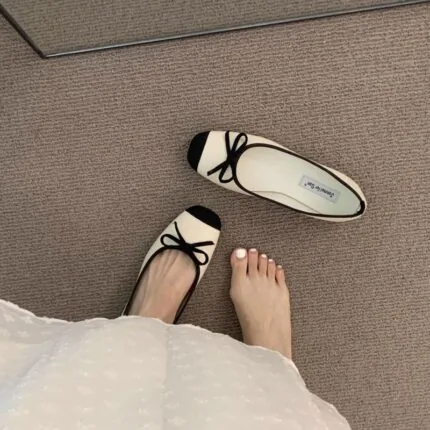 Square Toe Bow Flats for Women - view 2