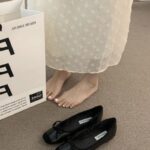 Fashion Women Flat Shoes Square Toe Bow Simple Comfortable All-match Single Shoe - view 5 | JAHVIO