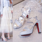 Melissa Platform Sandals For Women With Heels Silver 4inch Korean Style Elegant Pageant Heels - view 4 | JAHVIO