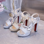 Melissa Platform Sandals For Women With Heels Silver 4inch Korean Style Elegant Pageant Heels - view 11 | JAHVIO