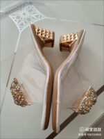 Fashion Korean Casual Elegant Sandals For Women With Heels Rubber Sale Original 2 Inches Blue - view 24 | JAHVIO