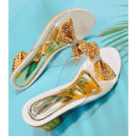 Fashion Korean Casual Elegant Sandals For Women With Heels Rubber Sale Original 2 Inches Blue - view 17 | JAHVIO