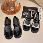 Mary Jane Shoes With 1.8 inches (4.5cm) Heels School shoes - view 8 | JAHVIO