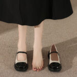 Mary Jane Shoes With 1.8 inches (4.5cm) Heels School shoes - view 11 | JAHVIO