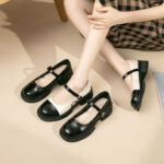 Mary Jane Shoes With 1.8 inches (4.5cm) Heels School shoes - view 40 | JAHVIO